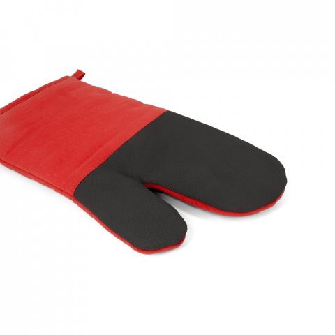 LAWSON. Guanto da cucina in cotone 100% con silicone su un lato - Rosso