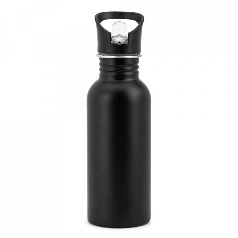 EDBERG. Bouteille en acier inoxydable &agrave; simple paroi - Noir