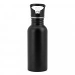 EDBERG. Bouteille en acier inoxydable &agrave; simple paroi - Noir