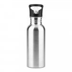 EDBERG. Bouteille en acier inoxydable &agrave; simple paroi - Argent&eacute; satin&eacute;