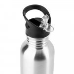 EDBERG. Bouteille en acier inoxydable &agrave; simple paroi - Argent&eacute; satin&eacute;