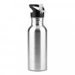 EDBERG. Bouteille en acier inoxydable &agrave; simple paroi - Argent&eacute; satin&eacute;