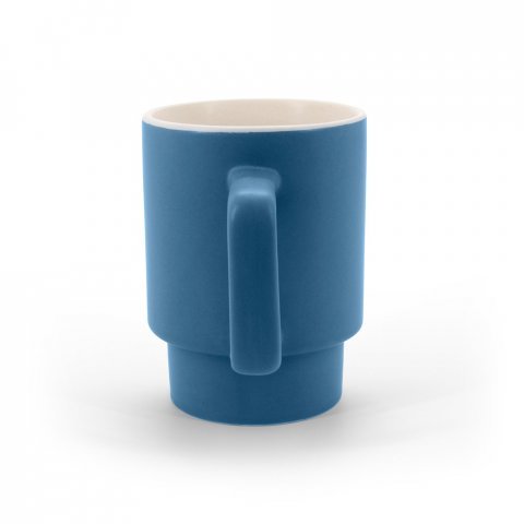 KUERTEN. Ceramiczny kubek z matowym wykończeniem, 330 ml - Granatowy