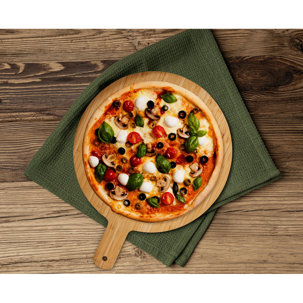 CHEESANO. Tagliere in bambù di forma rotonda