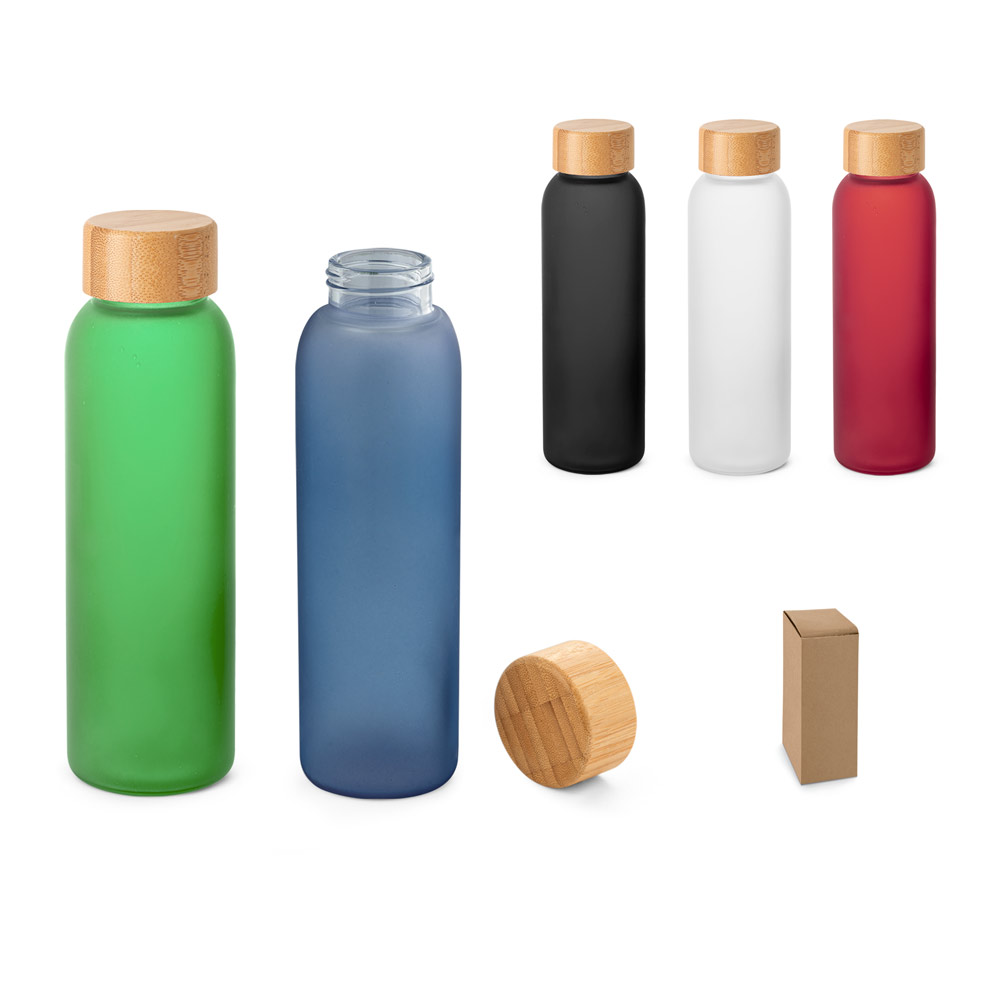 LILLARD GLASS. Bottiglia in vetro satinato da 520 ml