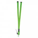 MURRAY. Polyester lanyard with metal carabiner - Light green