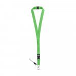 MURRAY. Polyester lanyard with metal carabiner - Light green
