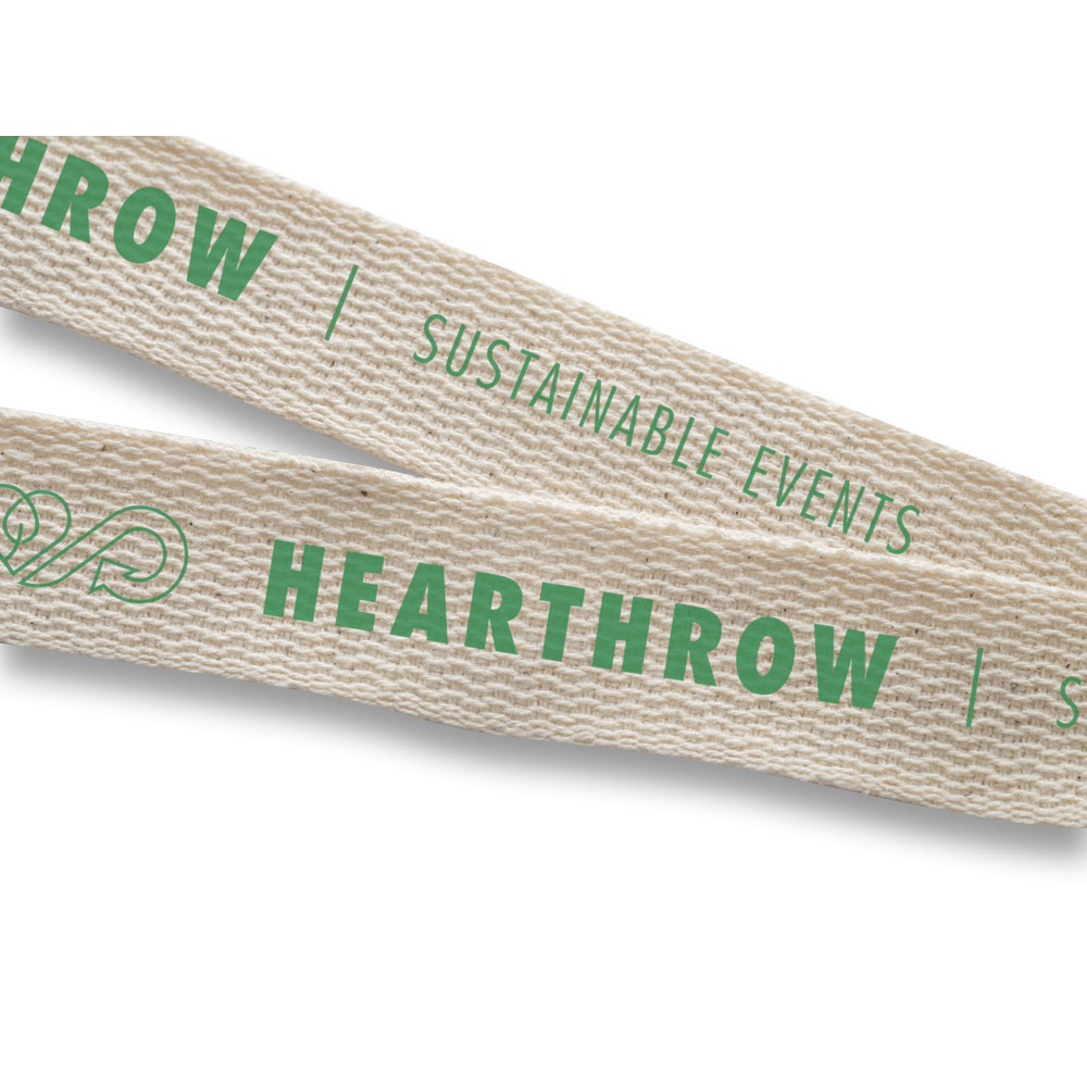 HEATHROW. Lanyard 100% cotone