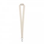 HEATHROW. 100% cotton lanyard - Light natural