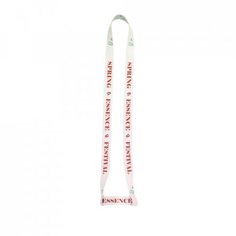 SHEFFIELD. SET Lanyard SUBLIMATION Long II (20 mm) Duo with sublimation lanyard Cup Holder - 301 - White