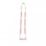 SHEFFIELD. SET Lanyard SUBLIMATION Long II (20 mm) Duo with sublimation lanyard Cup Holder - 301 - White