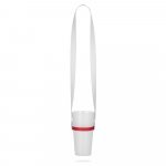 BOLTON. SET Șnur SUBLIMARE Lung II (20 mm) Duo cu suport de pahare din silicon - 302 - Roșu