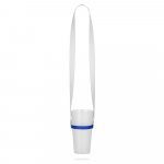 BOLTON. SET Șnur SUBLIMARE Lung II (20 mm) Duo cu suport de pahare din silicon - 303 - Albastru