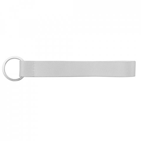 SLOUGH. SET Lanyard SUBLIMATION Short II (20 mm) in recycled polyester (100% rPET) with ring &Oslash; 32 mm - 301 - White
