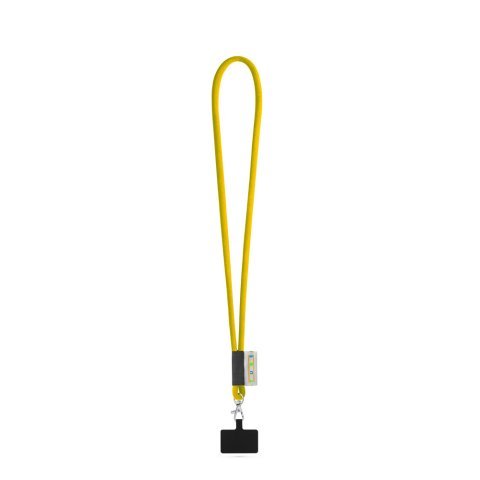 GOSPORT. SET Tub Lanyard Lung (&Oslash; 7 mm) cu carabinier de 9 mm și suport pentru telefon mobil - 310 - Galben