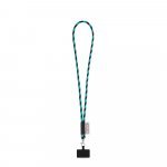 GOSPORT. SET Tub Lanyard Lung (&Oslash; 7 mm) cu carabinier de 9 mm și suport pentru telefon mobil - 353 - Negru/Albastru deschis