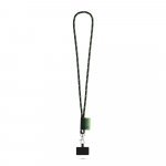 STAFFORD. SET Lanyard NAUTIC Long (&Oslash; 7 mm) with Hook Trigger Snap 9 mm and smartphone holder - Black/Green