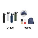 LEMIEUX. Stainless steel sports bottle (90% recycled) 670 mL