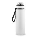 ERIKSSON. Sticlă fabricată din PET reciclat (100% rPET), cu citate motivaționale și ore care te &icirc;ncurajează să bei apă și să te hidratezi pe tot parcursul zilei - Alb