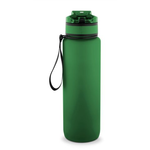 ERIKSSON. Sticlă fabricată din PET reciclat (100% rPET), cu citate motivaționale și ore care te &icirc;ncurajează să bei apă și să te hidratezi pe tot parcursul zilei - Verde