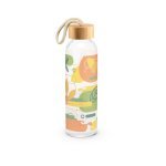 CROSBY. Glasflasche mit Bambusdeckel, 520 ml - Natur