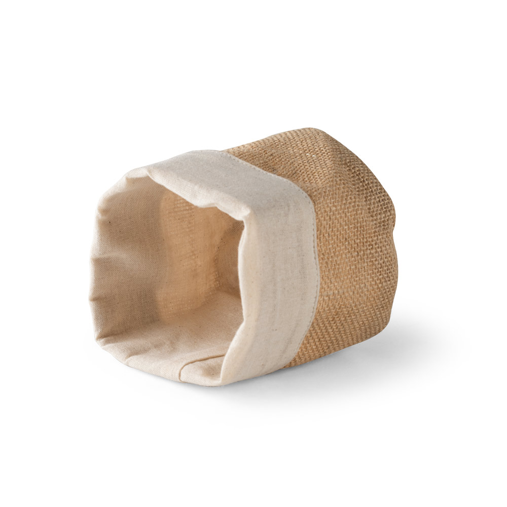 DUCASSE. Sacco multiuso in juta (260g/m²) e cotone (120g/m²)