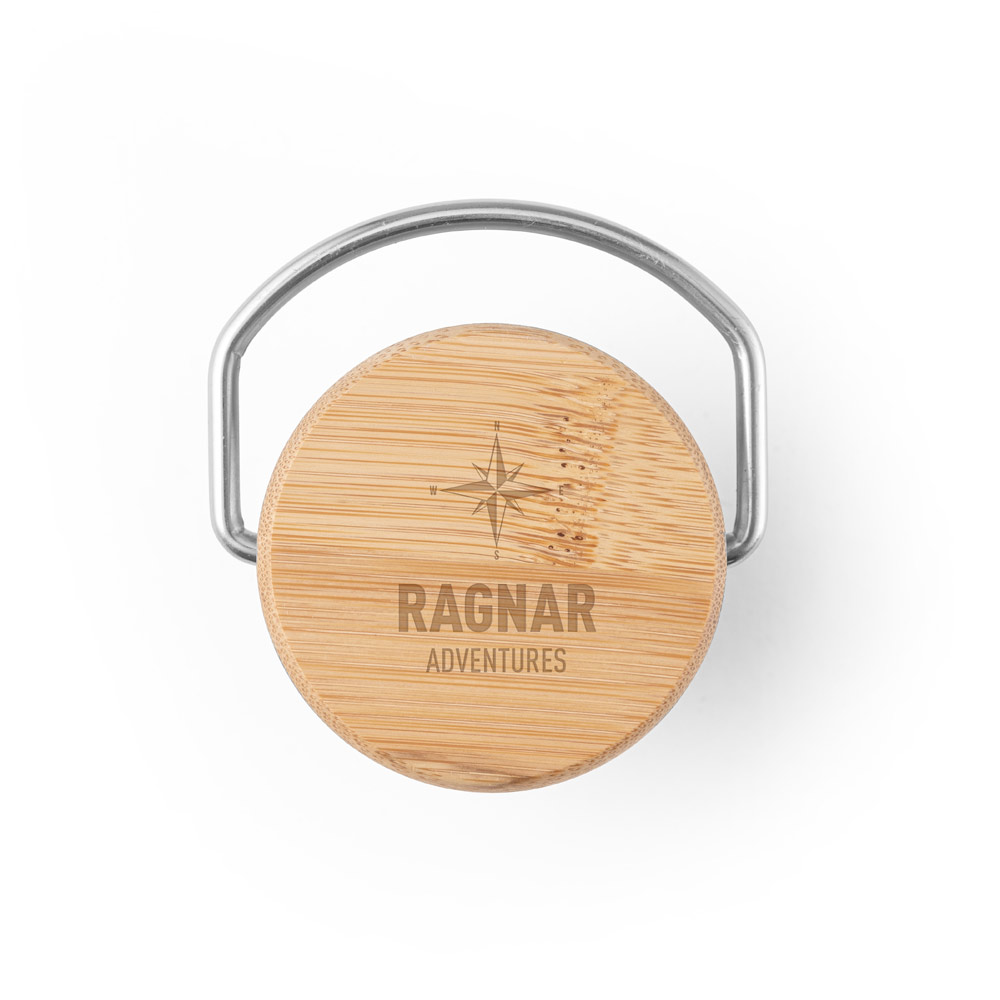 RAGNAR. Borraccia in acciaio inox (riciclata al 36%) a doppia parete termica, isolata sottovuoto 570 mL