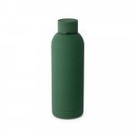 ODIN. Borraccia in acciaio inox (riciclata al 36%) con finitura in gomma 550ml - Verde scuro