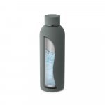 ODIN. Borraccia in acciaio inox (riciclata al 36%) con finitura in gomma 550ml - Grigio scuro 