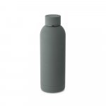 ODIN. Borraccia in acciaio inox (riciclata al 36%) con finitura in gomma 550ml - Grigio scuro 