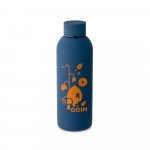 ODIN. Borraccia in acciaio inox (riciclata al 36%) con finitura in gomma 550ml - Blu scuro