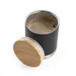 NORRE TUMBLER. Bicchiere in acciaio inox (riciclata al 36%) a doppio corpo con isolamento sottovuoto 370 mL - Nero