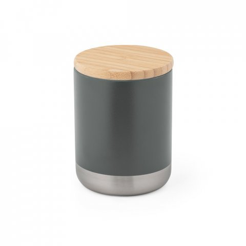 NORRE TUMBLER. Bicchiere in acciaio inox (riciclata al 36%) a doppio corpo con isolamento sottovuoto 370 mL - Grigio scuro 