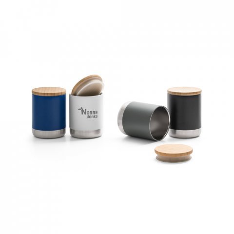 NORRE TUMBLER. Bicchiere in acciaio inox (riciclata al 36%) a doppio corpo con isolamento sottovuoto 370 mL