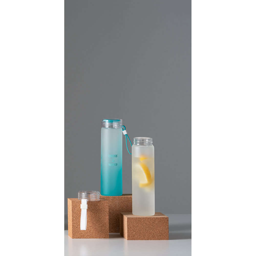 WILLIAMS. Borraccia in vetro borosilicato con tappo in AS 470 mL