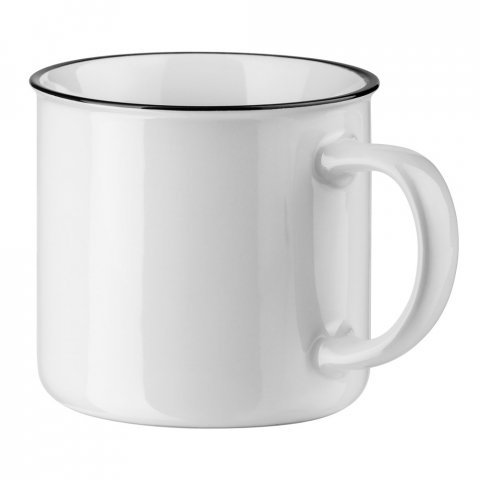 VERNON WHITE. Mug en c&eacute;ramique 340 ​​ml - Blanc
