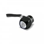 LOUIS. Linterna de aluminio con 6 leds - Negro