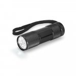 FLASHY. Torcia in alluminio con 9 LED - Nero