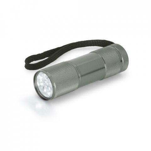 FLASHY. Torcia in alluminio con 9 LED - Bronzo