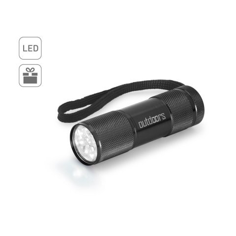 FLASHY. Torcia in alluminio con 9 LED