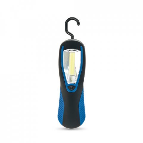 PAVIA. ABS flashlight with LED COB - Blue