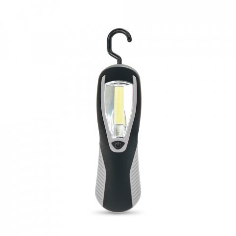 PAVIA. ABS flashlight with LED COB - Light grey