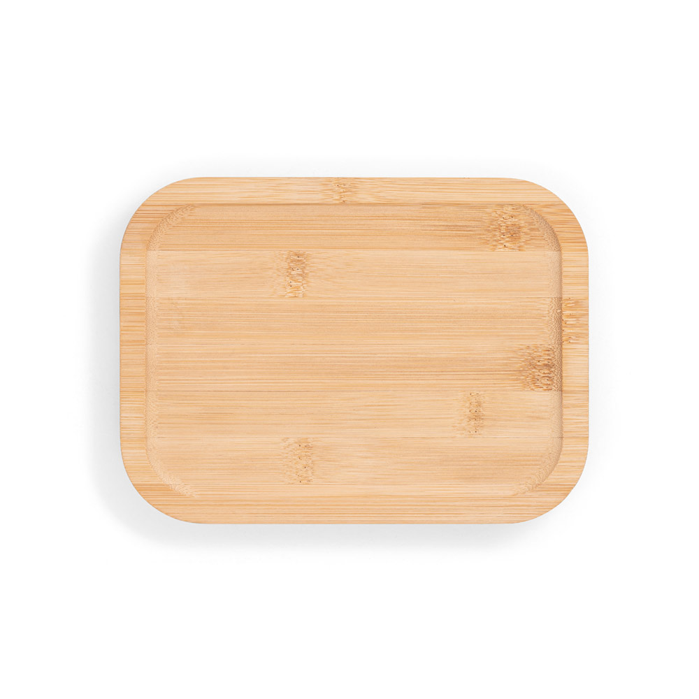 PORTOBELLO. Porta pranzo. Contenitore ermetico in vetro borosilicato e coperchio in bambù 1000 mL