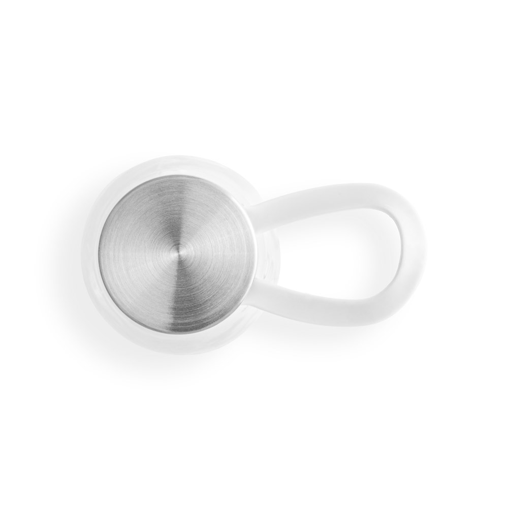 SENNA. Bottiglia in PET riciclato (100% rPET) con finitura lucida traslucida