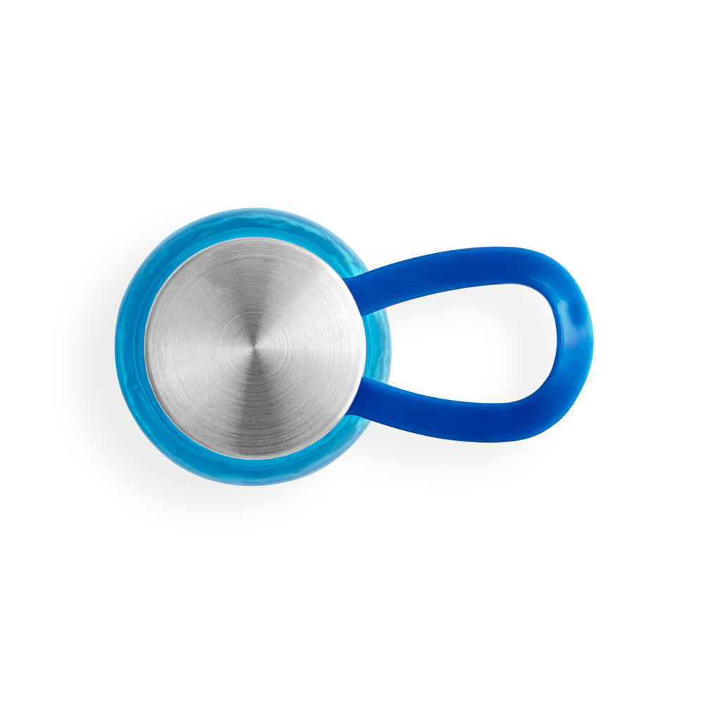 SENNA. Bottiglia in PET riciclato (100% rPET) con finitura lucida traslucida