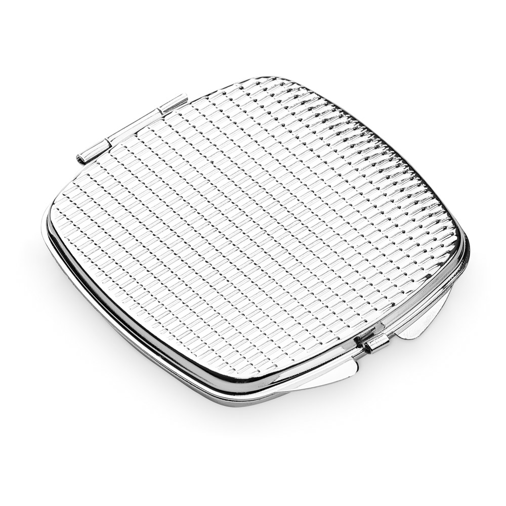 SHIMMER. Doppio specchio da borsetta in metallo