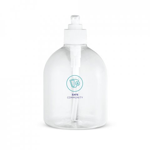 REFLASK 500. Pullo annostelijalla PE- ja PP-muovista, 500 ml - Valkoinen