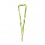 WINDSOR. SET Lanyard SUBLIMATION Long II (20 mm) in recycled polyester (100% rPET) with Hook Trigger Snap 20 mm - White