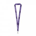 WINDSOR. SET Lanyard SUBLIMATION Long II (20 mm) in recycled polyester (100% rPET) with Hook Trigger Snap 20 mm - White