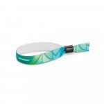 MENDOZA. SET Wristband Lanyard SUBLIMATION Slim I (15 mm) in polyester with safety lock - White